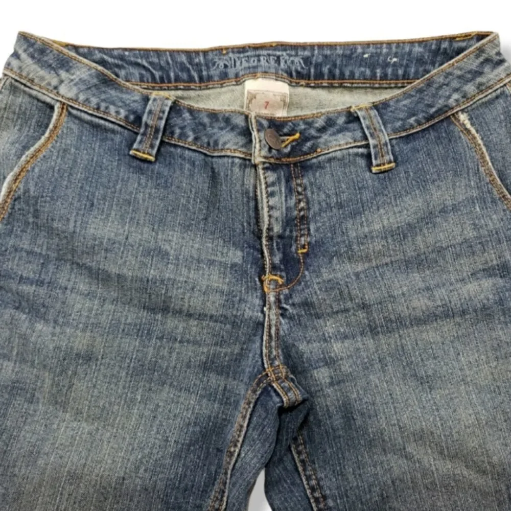 Decree Jean Shorts Size 7 Womens Blue Denim Long